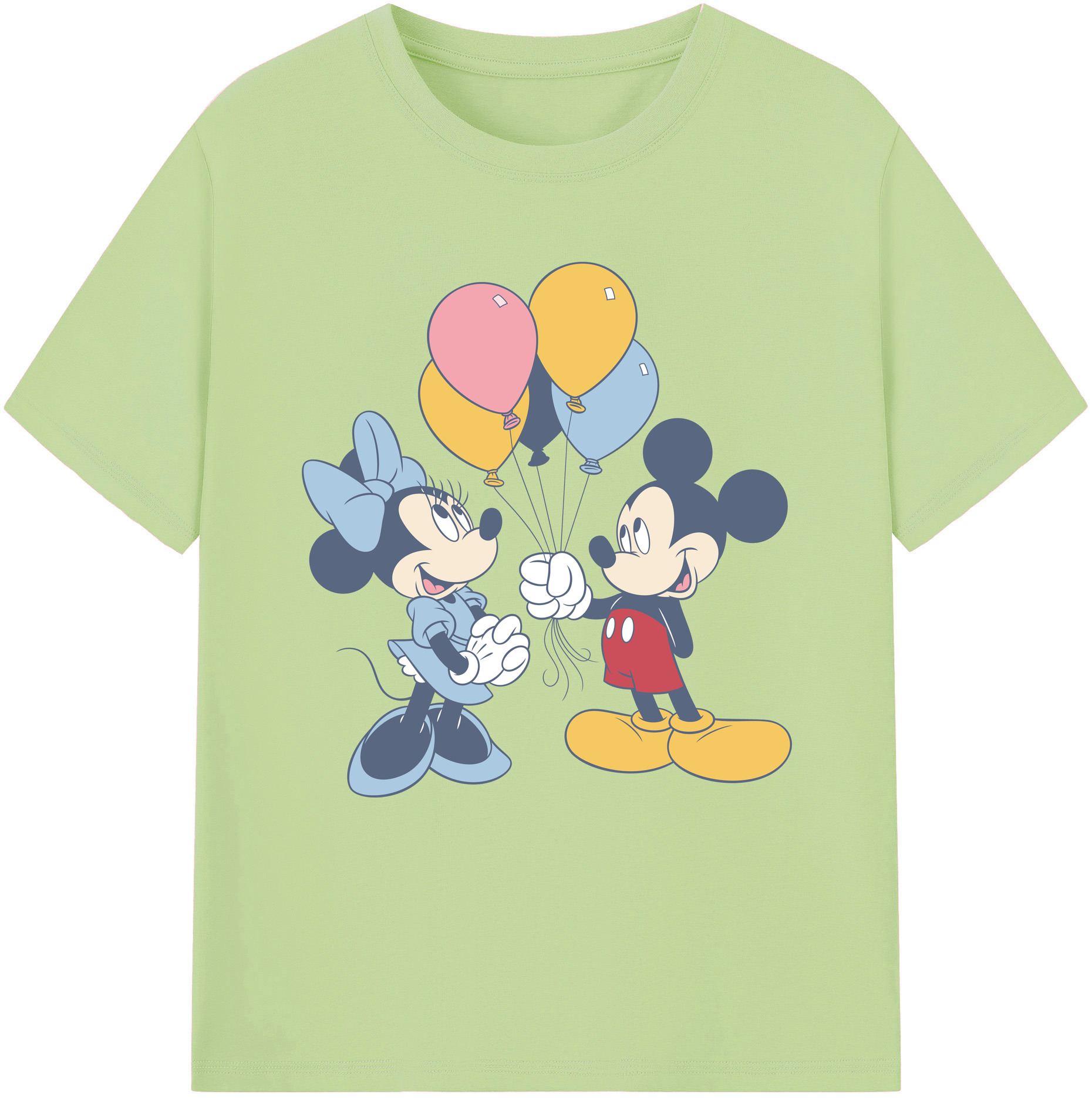 （画像用） ミッキーマウス Mickey Mouse 綿100％半袖Tシャツ（フロントプリント）